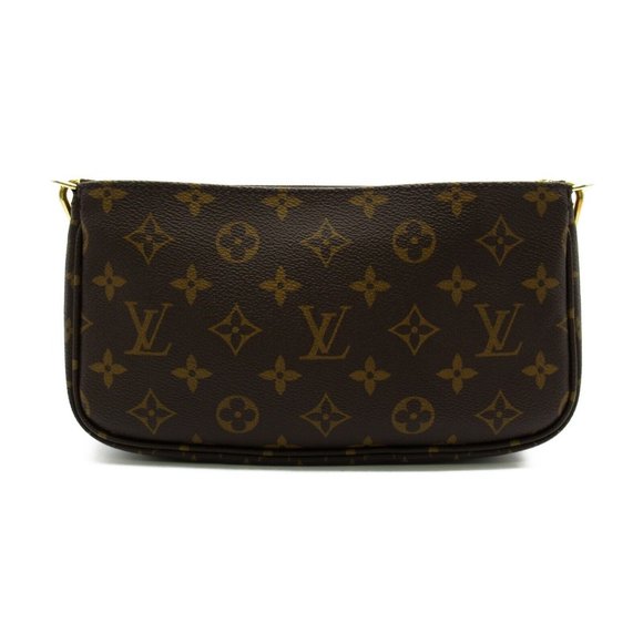 LOUIS VUITTON Multi Pochette Shoulder Bag Monogram canvas Brown Used LV - Picture 2 of 11